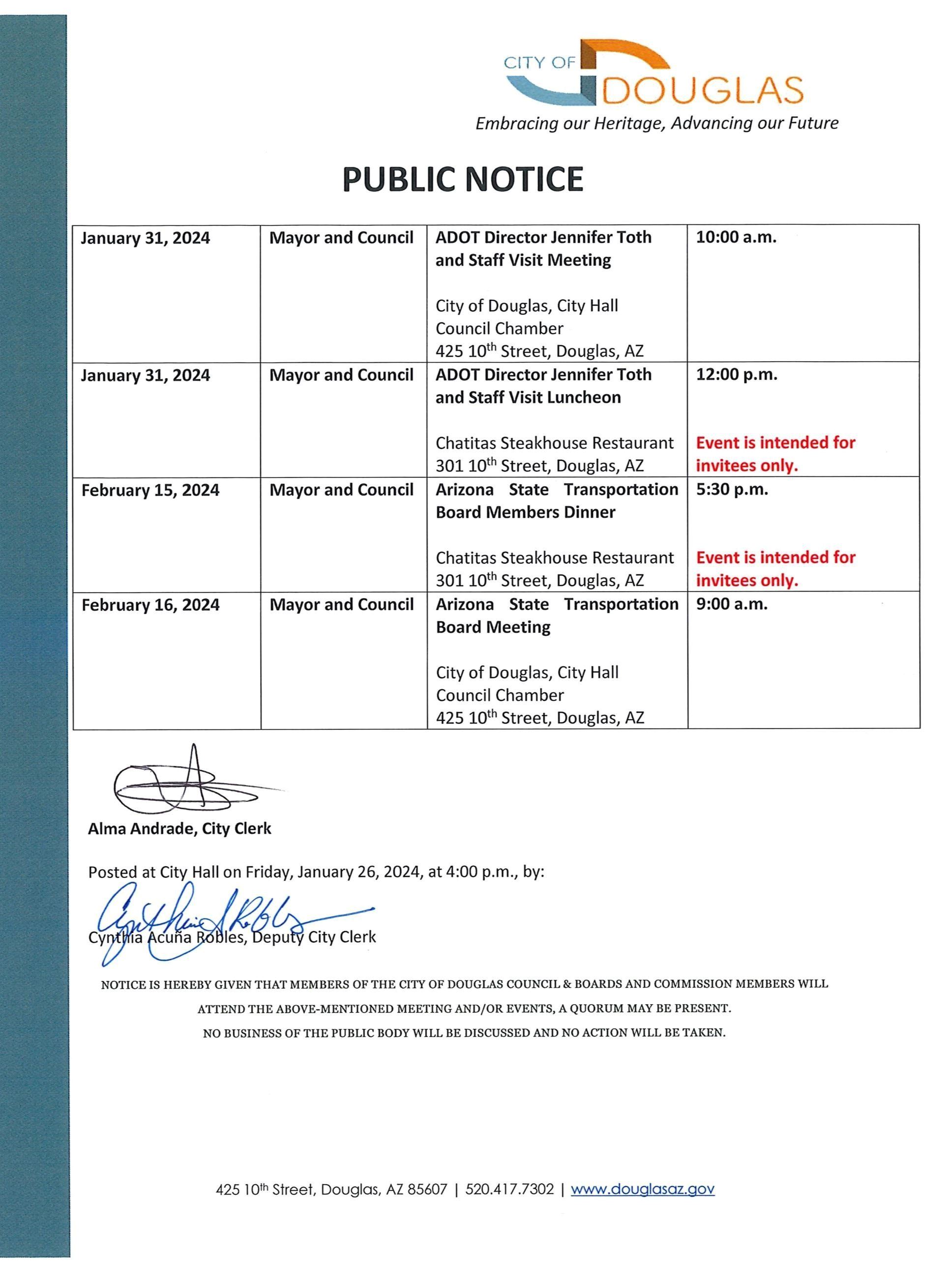 Council Events Public Notice 012624