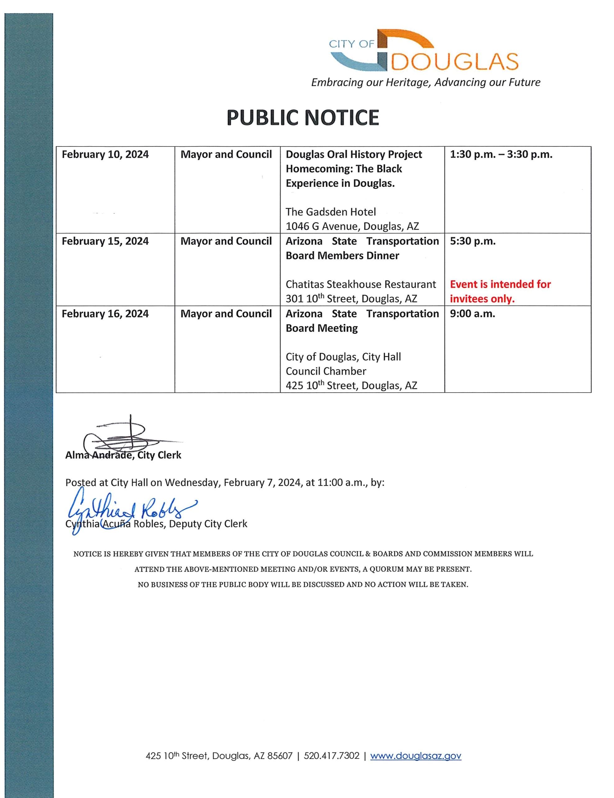 Council Events Public Notice 020724