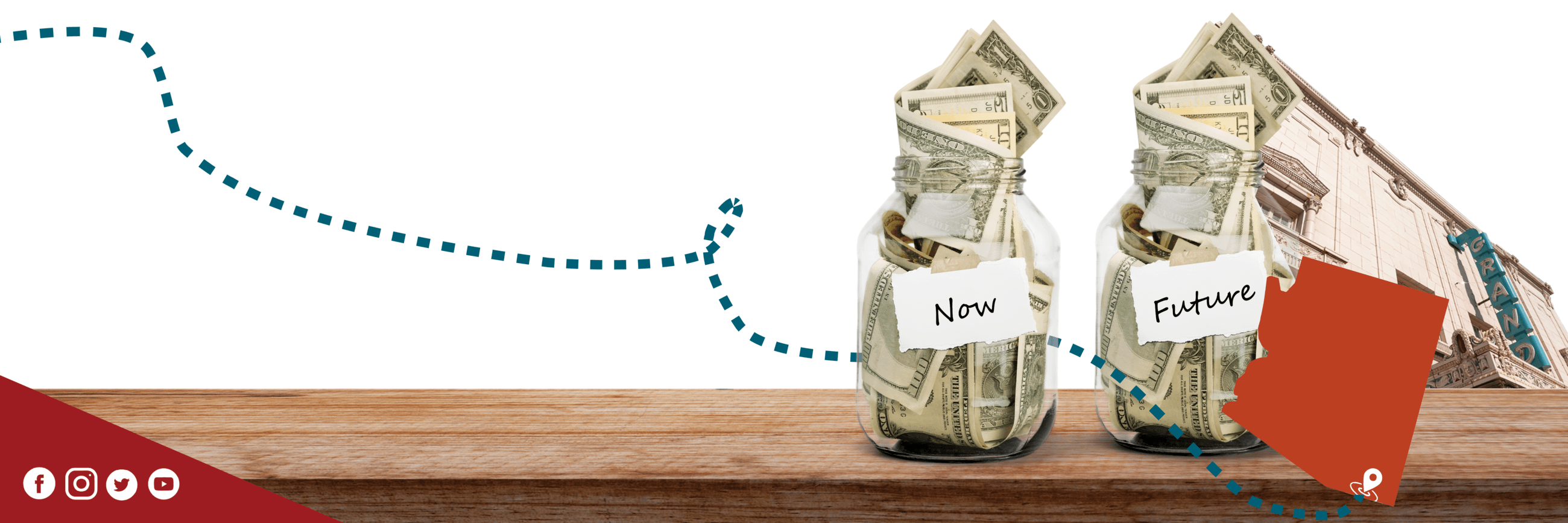 Now and Future Money Jars